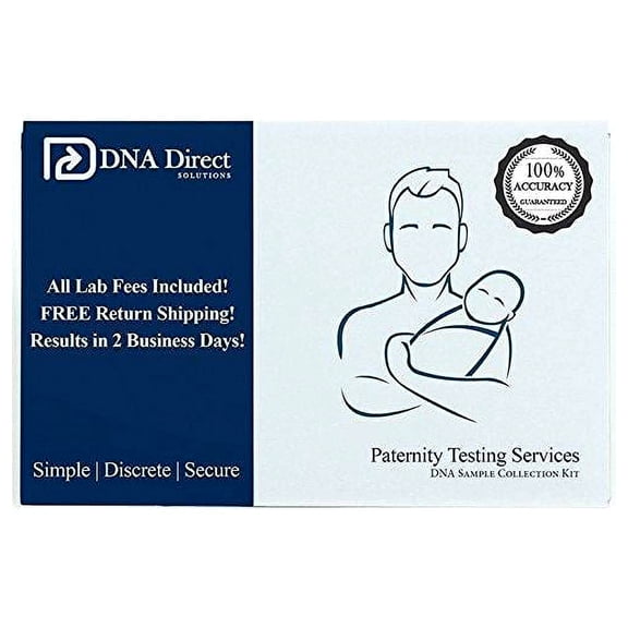DNA Direct Solutions Paternity Test Kit, All Lab Fees & Shipping to Lab Included, Results in 2 Business Days