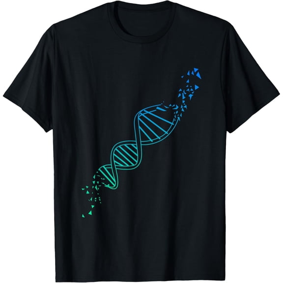 DNA Double Helix Biology Laboratory T-ShirtMen and women, White Black T-shirt, size: Extra large S-474XL