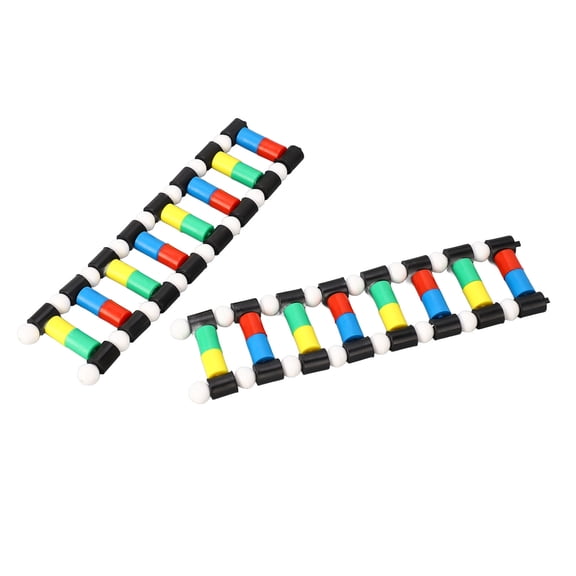 DNA Double Helix Structure Molecular Model Kit 16 Base Pairs Biological Genetic Science Teaching Demonstration Aid, 9.45x7.09x1.57 in / 24x18x4 cm