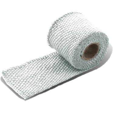 2 Rolls 50ft Adhesive Exhaust Header Pipe Wrap - Fiberglass Heat Shield Tape