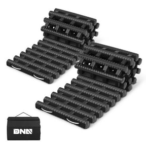 DNA MOTORING 40" Recovery Traction Tracks Mat Car Non-Slip Mat Off-Road Emergency Aid Devices For Snow, Ice, Mud, Sand 2PC
