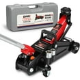 thumbnail image 1 of DNA MOTORING Floor Jack with Socket and Lock, Low Profile Hydraulic Trolley Jack for Cars Lift, 2 Ton (4000 lbs) Capacity, Lifting Range 5.12"-13", Red, TOOLS-00677-RD, 1 of 7