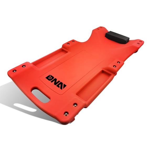 DNA MOTORING TOOLS-00005 DNA MOTORING Red Vehicle Repair Low Profile Automotive Creeper W/Padded Headrest 40" L X 19" W