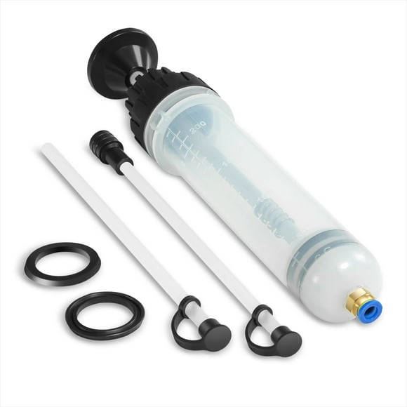DNA MOTORING 200cc Brake Oil Change Detachable Fill Syringe Fluid Extractor w/ Extension Hose