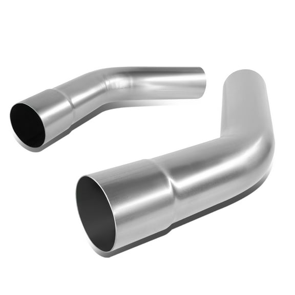 DNA Motoring 2Pcs 3" OD DIY Custom 45 Degree Mild Steel Mandrel Bend Exhaust Pipe Tube