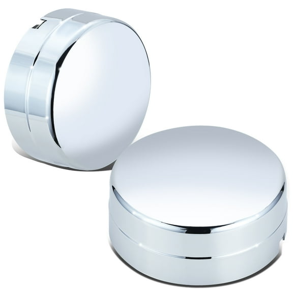 DNA Motoring 2Pcs Blank Faced Style Rear Wheel Center Hub Caps for 2003-2015 Dodge Ram 3500 DRW