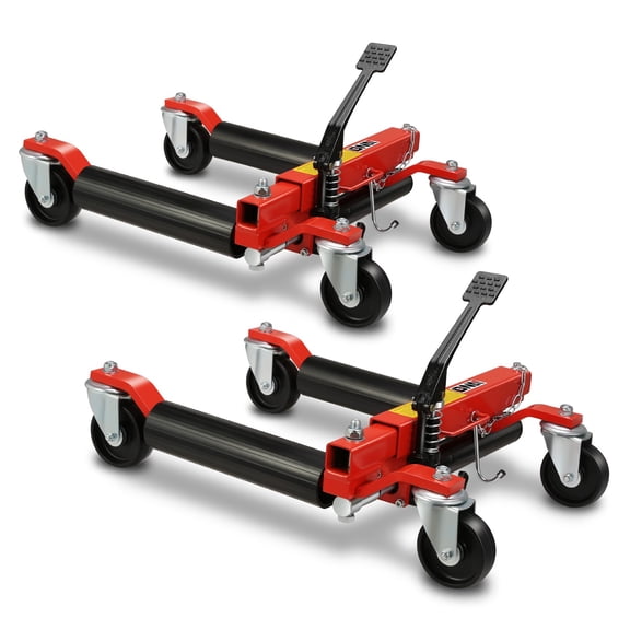 DNA Motoring 2X Heavy Duty 12" Ratcheting Wheel Dolly Tire Jack Lift Car Positioning 3000 LBS