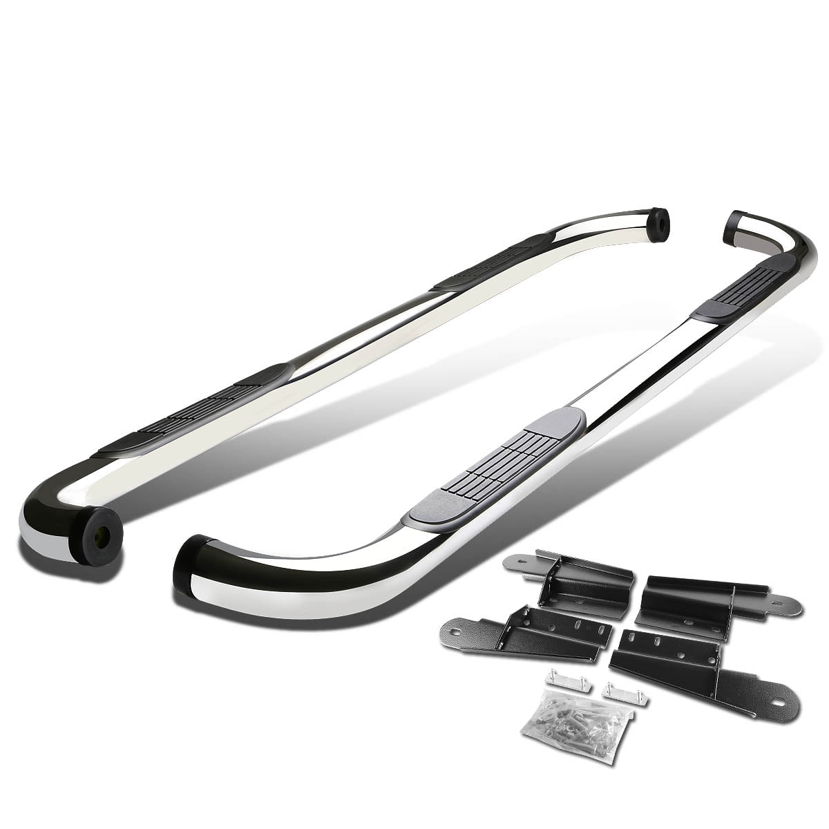 DNA Motoring 3" Nerf Bars For 0408 Ford F150 Extended Cab Stainless