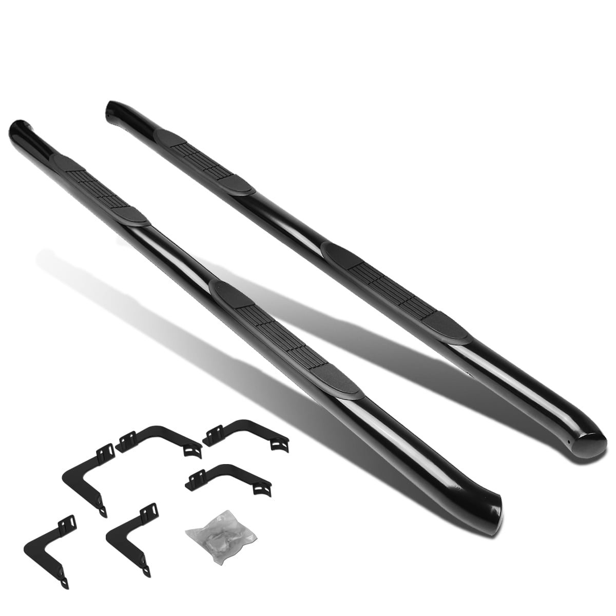 DNA Motoring 3" Nerf Bars For 0516 Nissan Frontier Crew Cab Carbon