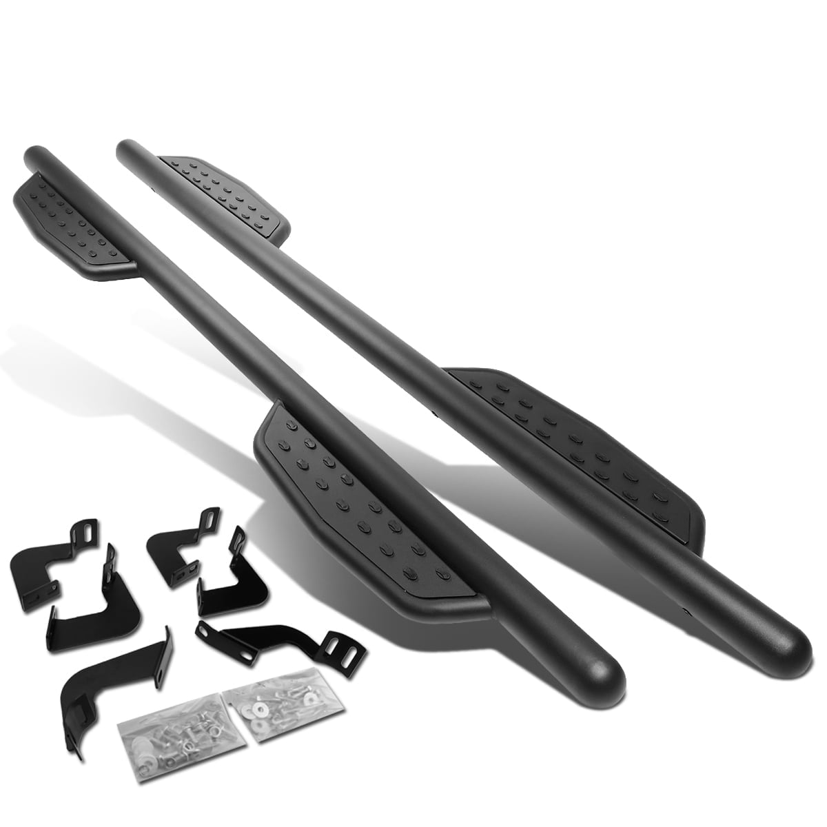 DNA Motoring 3" OD Matte Black Side Step Nerf Bars Running Boards for 2007-2020 Tundra Crewmax Cab