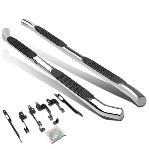 DNA Motoring 3" Chrome Stainless Side Step Nerf Bars Running Boards for 11-19 Ford Explorer SUV