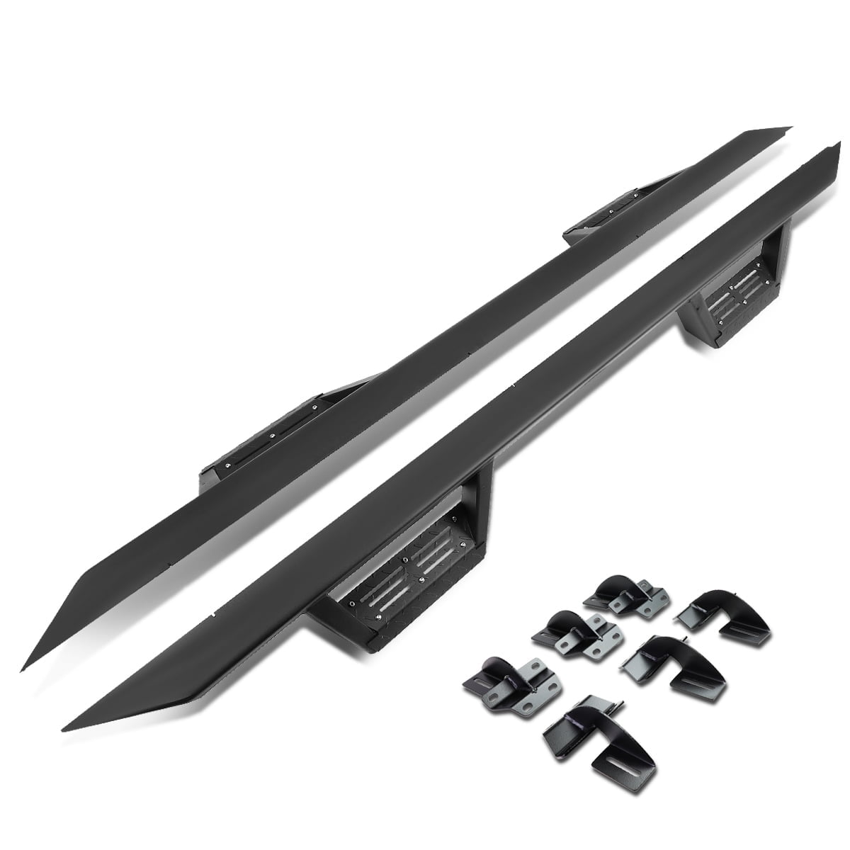 DNA Motoring 3" OD Side Step Nerf Bars Running Boards for 2015-2020 Ford F150-F350 Supercrew Cab