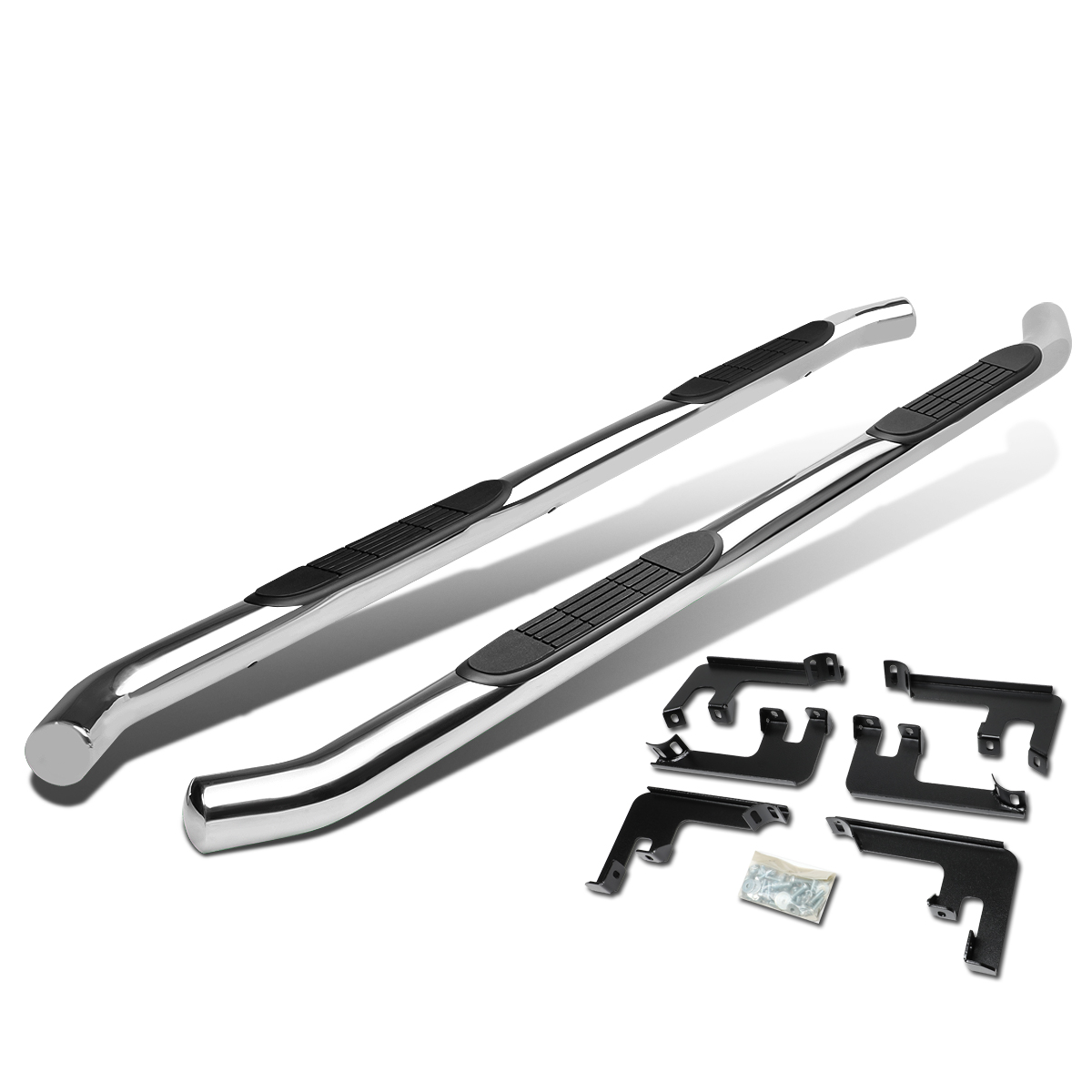 DNA Motoring 3" Nerf Bars For 1618 Honda Pilot Stainless Steel