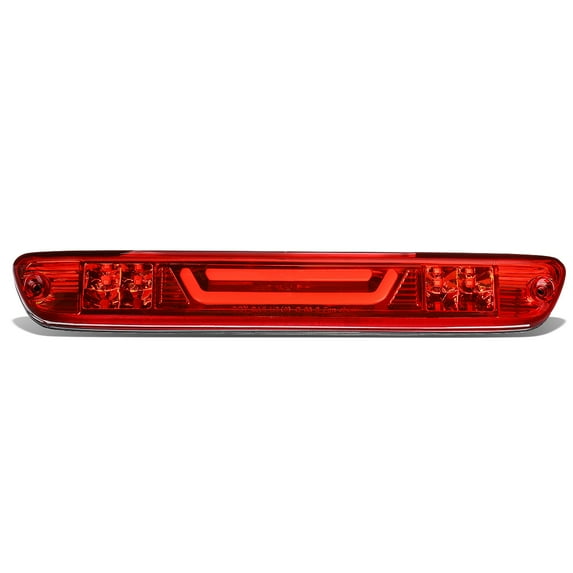 DNA Motoring 3BL-COLO04-3D-LED-RD For 2004 to 2012 Chevy Colorado GMC Canyon 3D LED Bar 3rd Third Tail Brake Light w/Rear Cargo Lamp Red Housing 05 06 07 08 09 10
