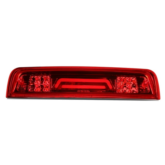 DNA Motoring 3BL-DRAM09-3D-LED-RD For 2009 to 2017 Dodge RAM Truck 1500 2500 3500 3D LED Bar 3rd Third Tail Brake Light w/Cargo Lamp Red Housing 10 11 12 13 14 15 16