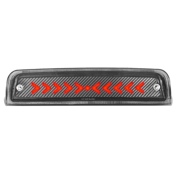 DNA Motoring 3BL-DRAM09-3D-T3-LED-BK For 2009 to 2018 Dodge Ram 150 2500 3500 4500 5500 Sequential LED Arrow Style Signal Tail Center 3rd Third Brake Light 10 11 12 13 14 15 16 17