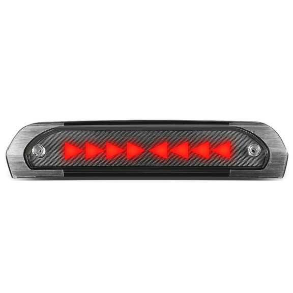 DNA Motoring 3BL-DRM02-3D-T4-LED-BK For 2002 to 2009 Dodge Ram 1500 2500 3500 Sequential LED Triangle Style Signal Tail Center 3rd Third Brake Light 03 04 05 06 07 08