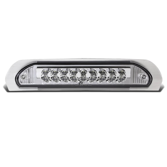 DNA Motoring 3BL-DRM02-LED-CH For 2002 to 2009 Dodge RAM Truck 1500 2500 3500 LED 3rd Third Tail Brake Light w/Cargo Lamp Chrome Housing 03 04 05 06 07 08