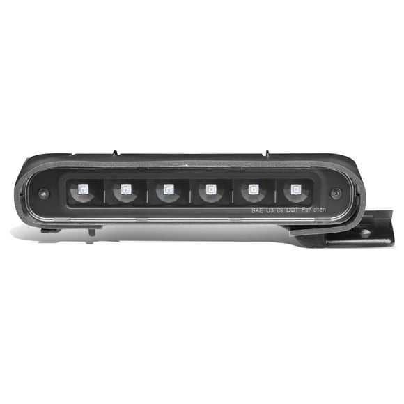 DNA Motoring 3BL-FFLEX12-LED-BK For 2012 to 2018 Ford Flex LED 3rd Third Tail Brake Light Rear Stop Lamp Black Housing 13 14 15 16 17