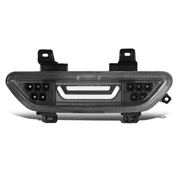 DNA Motoring 3BL-FM15-3D-LED-BK For 2015 to 2018 Ford Mustang 3D LED Bar Third 3rd Tail Brake Light Reverse / Back Up Rear Fog Lamp Black Housing 16 17