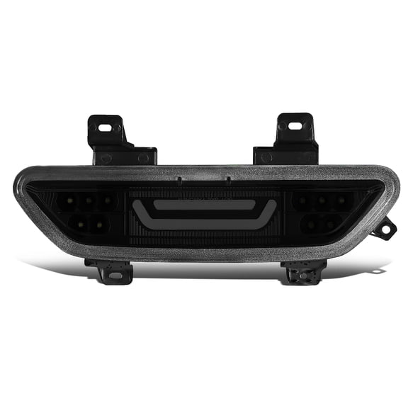 DNA Motoring 3BL-FM15-3D-LED-BK-SM For 2015 to 2018 Ford Mustang 3D LED Bar Third 3rd Tail Brake Light Reverse / Back Up Rear Fog Lamp Smoked Housing 16 17
