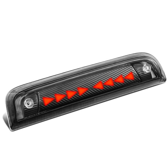 DNA Motoring 3BL-GMC15-3D-T4-LED-BK For 2014 to 2020 Chevy Silverado GMC Sierra Sequential LED Triangle Style Signal Tail Center 3rd Third Brake Light 15 16 17 18
