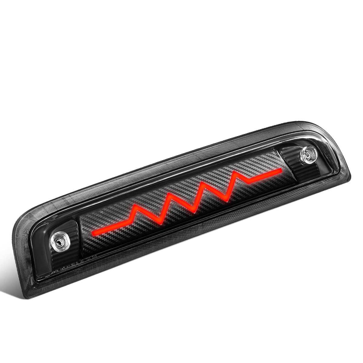 DNA Motoring 3BL-GMC15-3D-T5-LED-BK For 2014 to 2020 Chevy Silverado GMC Sierra Sequential LED Heart Rate Style Signal Tail Center 3rd Third Brake Light 15 16 17 18