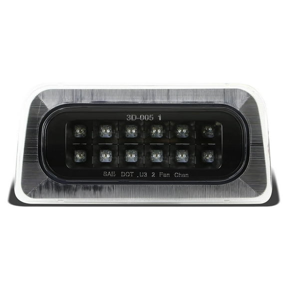 DNA Motoring For 94-03 S10 Sonoma 2-Row Full LED Third 3RD Tail Brake Light Lamp Black