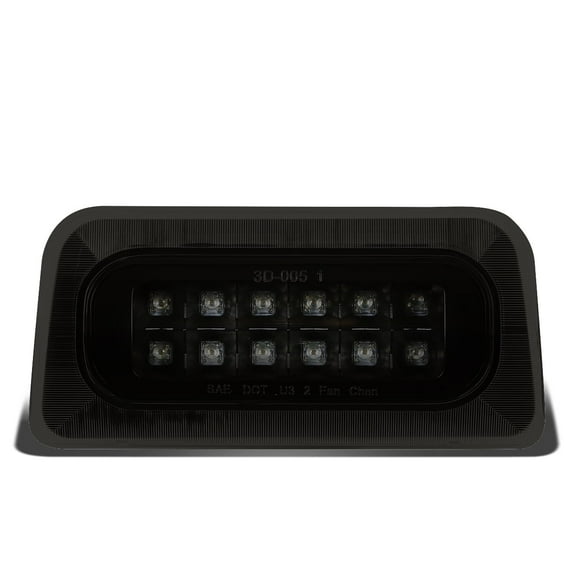 DNA Motoring For 94-03 S10 Sonoma 2-Row Full LED Third 3RD Tail Brake Light Lamp Black Smoked