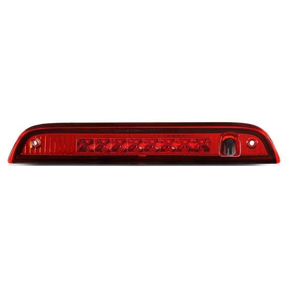 DNA Motoring 3BL-PAT07-LED-RD For 2007 to 2017 Jeep Patriot Full LED 3rd Third Tail Brake Light Rear Center Stop Lamp Red Housing 08 09 10 11 12 13 14 15 16