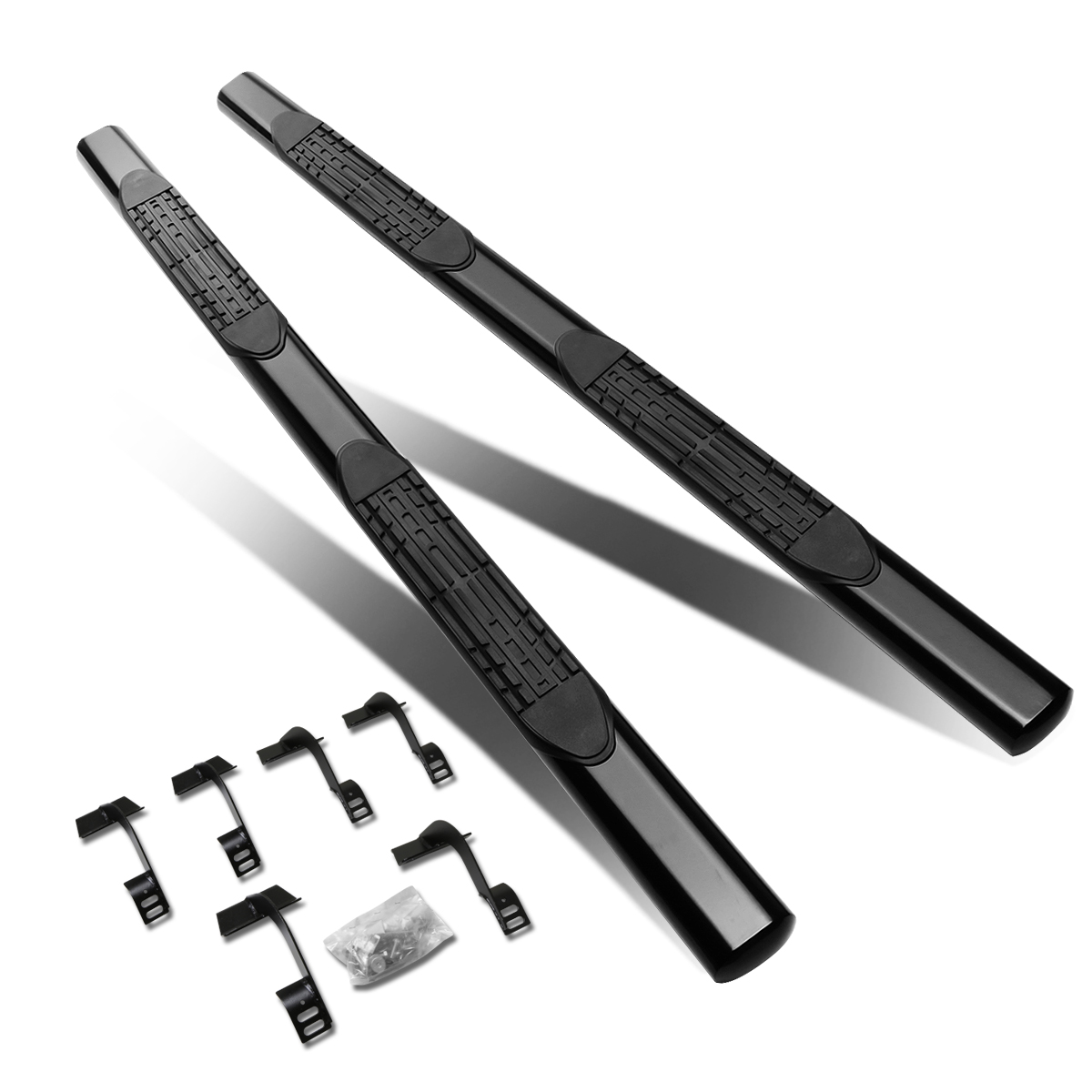 DNA Motoring 5" Nerf Bars For 1518 Ford F150/F250/F350 Super Crew