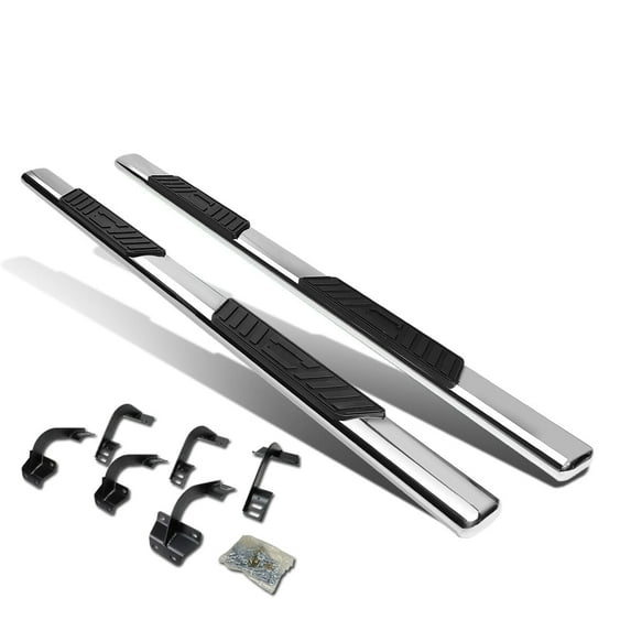 DNA Motoring 5" OD Side Step Nerf Bars Running Boards for 2015-2020 Ford F150-F350 Supercrew Cab