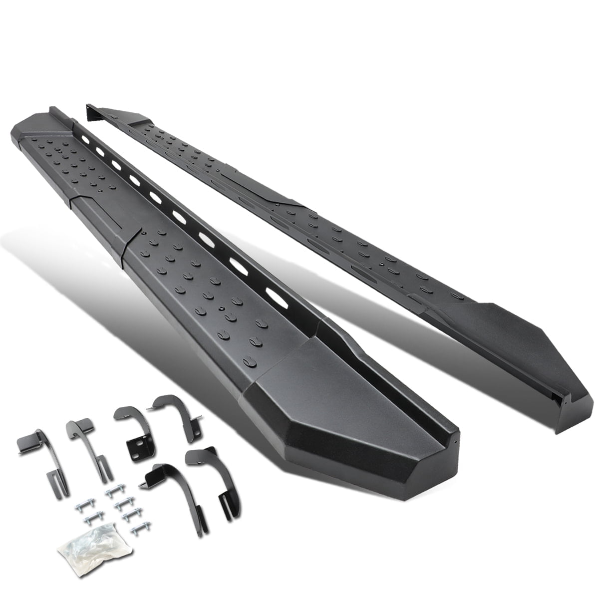 DNA Motoring 5.5" Black Side Step Nerf Bars Running Boards for 2009-2020 Dodge Ram Quad Cab
