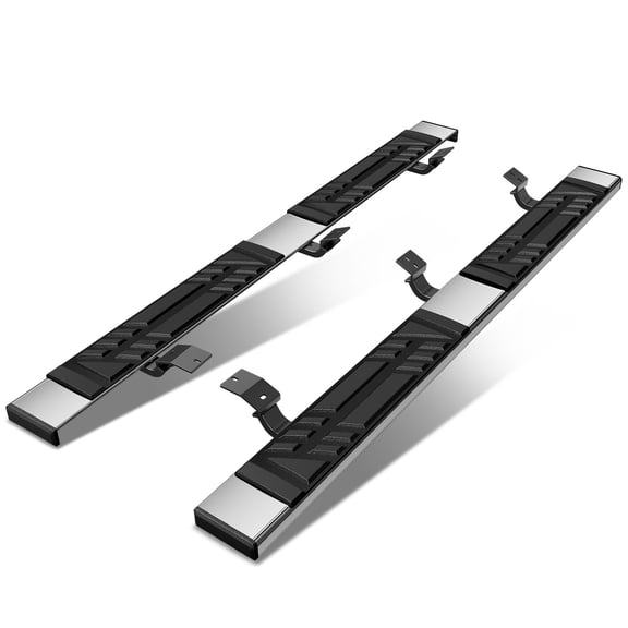 DNA Motoring 6.5" Side Step Nerf Bars Running Boards for 2005-2023 Toyota Tacoma Crew Cab