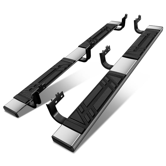 DNA Motoring 6.5" Side Step Nerf Bars Running Boards for 2009-2024 Dodge Ram 1500 Extended Cab