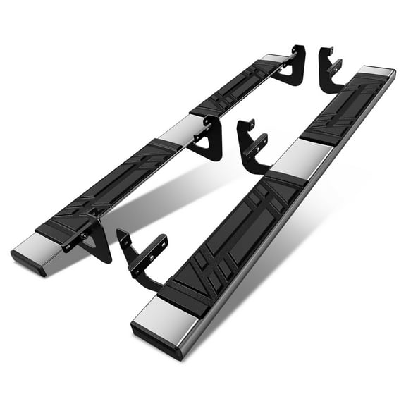 DNA Motoring 6.5" Side Step Nerf Bars Running Boards for 2015-2024 Ford F150-F350 SD Extended Cab