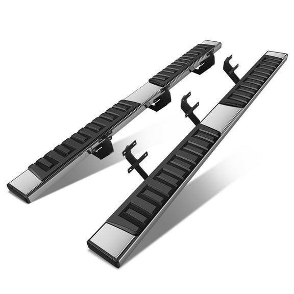 DNA Motoring For 15-24 Ford F150-F450 Super Crew Cab 6.75" Side Step Nerf Bar Running Boards
