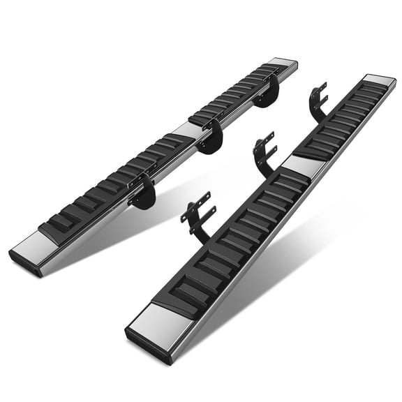 DNA Motoring 6.75" Side Step Nerf Bars Running Boards for 19-24 Ram 1500 Quad Cab 4-Door