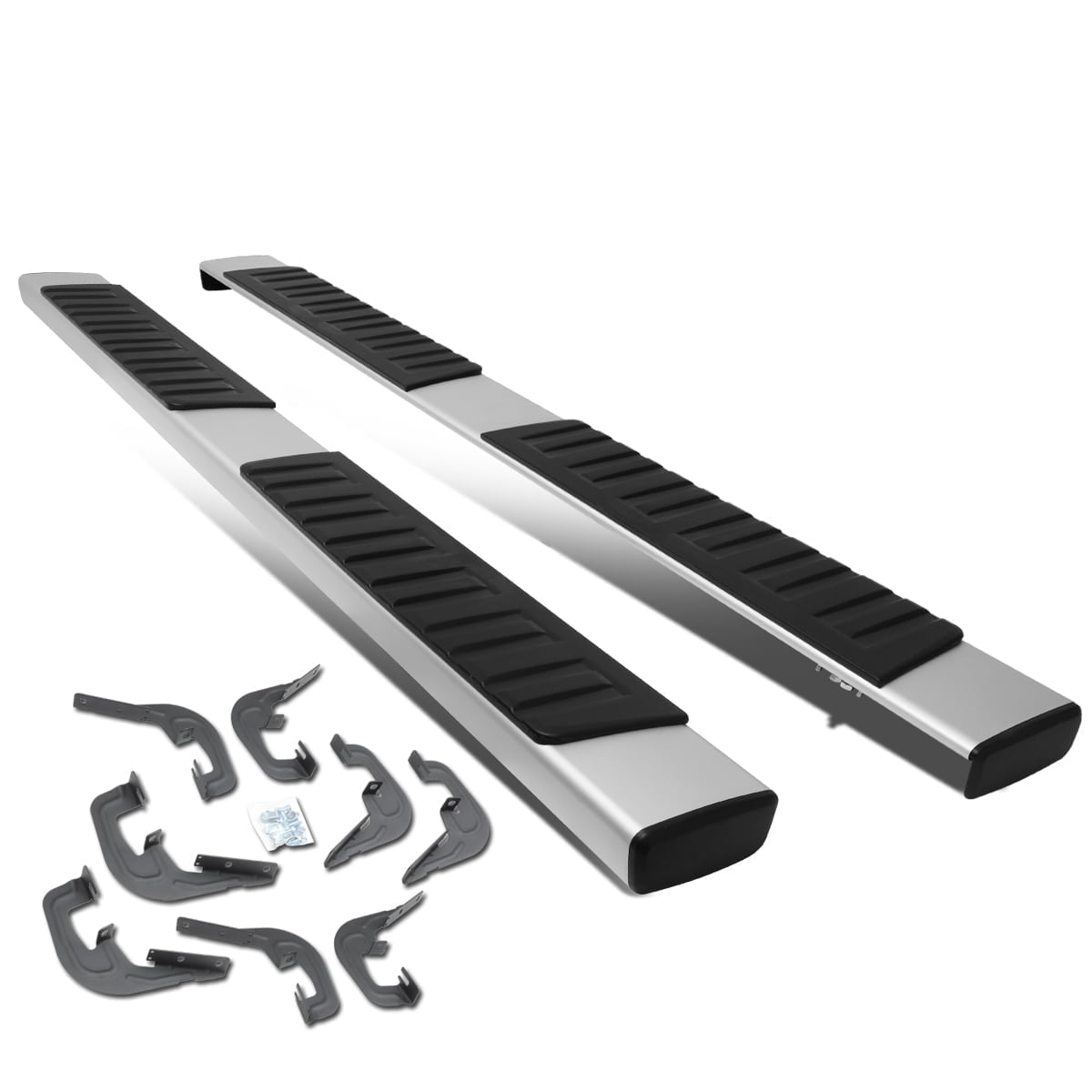 DNA Motoring For 07-19 Silverado sierra Crew Cab 6" Aluminum Running Board Side Step Nerf Bar
