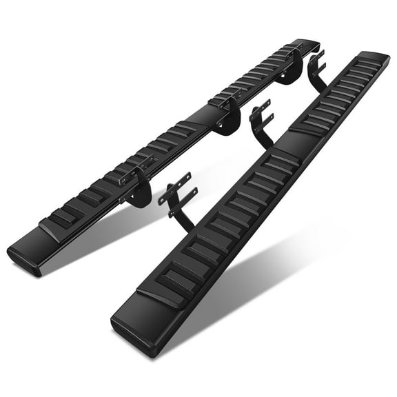 DNA Motoring For 19-24 Ram 1500 Quad Cab Black Aluminum 6" Flat Side Step Bar Running Boards