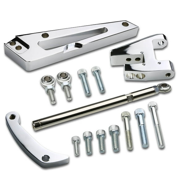 DNA Motoring ABK-RC4309 Chevy Big Block BBC V8 Short Water Pump Alternator Bracket+Adjuster Tensioner Rod