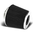 thumbnail image 1 of DNA Motoring AF-3-001-BK 3" Performance Racing High Flow Air Intake Dry Cone Black Rubber Filter+Clamp, 1 of 5