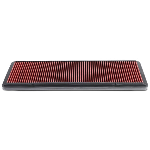 DNA Motoring AFPN-006-RD For 1978 to 1995 Porsche 928 4.5L 4.7L 5.0L 5.4L Washable Drop-In Air Filter Panel Red 79 80 81 82 83 84 85 86 87