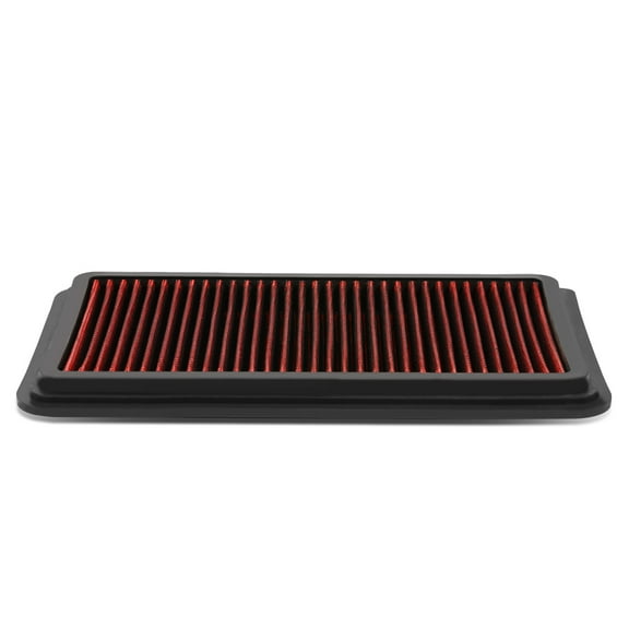 DNA Motoring AFPN-050-RD For 2011 to 2014 Mazda 2 1.5L Reusable & Washable Replacement High Flow Drop-in Air Filter (Red) 12 13