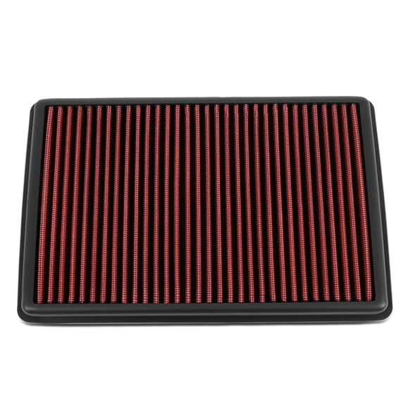 DNA Motoring AFPN-207-RD For 2017 to 2020 Elantra / Kona / Veloster / Forte / Soul Washable Drop-In Air Filter Panel Red 18 19