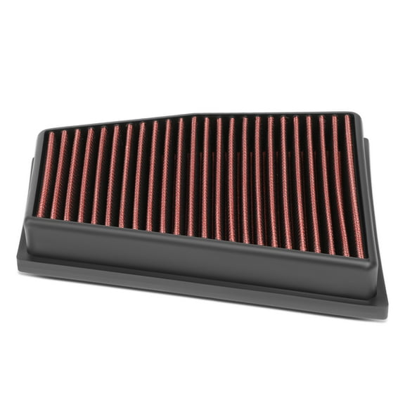 DNA Motoring AFPN-238-RD For 2013 to 2015 Audi RS5 4.2L V8 Gas Washable Drop-In Engine Air Filter Panel Red 14