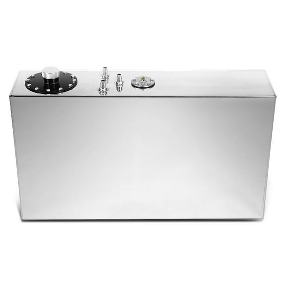 DNA Motoring ALU-FT-B-TF-17G For 17-Gallon Top-Feed Slim Aluminum Fuel Cell Gas Tank w/Level Sender & Cap