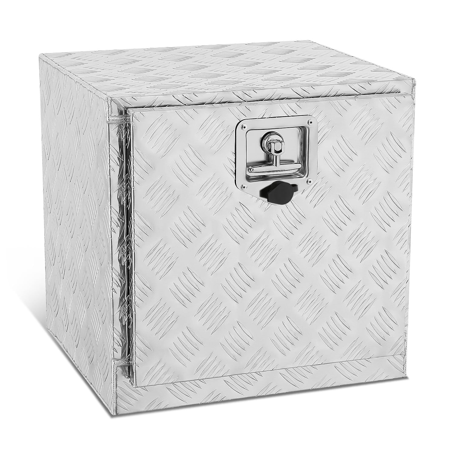DNA Motoring 18"x17.7"x18" Aluminum Tool Box Pickup Truck Bed Trailer Storage w/Lock & Key