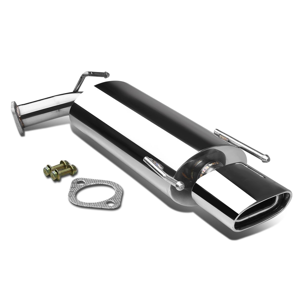 DNA Motoring  For 07-11 Toyota Camry l4 XV40 5.5" Oval Muffler Tip Axle Back Exhaust System
