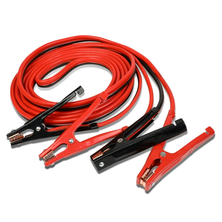 12' 200AMP CAR BATTERY BOOSTER CABLE 10 GAUGE EMERGENCY POWER JUMPER HEAVY  DUTY